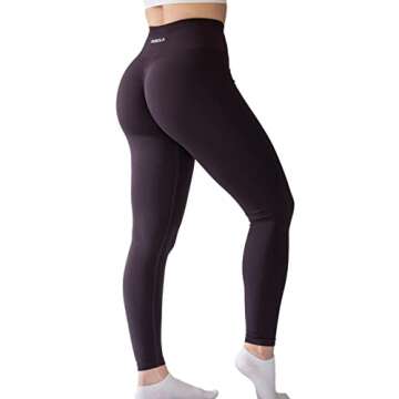 AUROLA Seamless Scrunch Tights Tummy Control Gym Fitness Yoga Pants Girl Sport Active Workout Leggin...