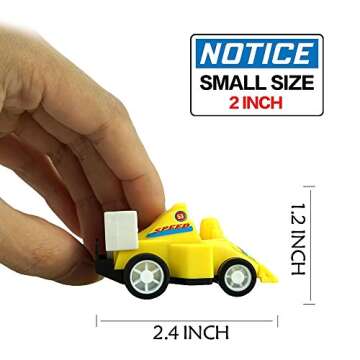Friday Toys 3-5 Year Old Boys, Mini Toy Cars 3-6 Year Old Boys 12 Pack Construction Pull Back Cars Christmas Best Gifts Stocking Stuffer 3-6 Year Old Boys Halloween FDUSC12C