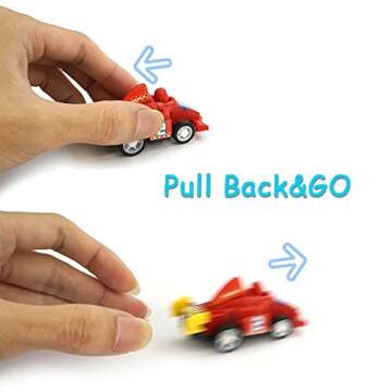 Friday Toys 3-5 Year Old Boys, Mini Toy Cars 3-6 Year Old Boys 12 Pack Construction Pull Back Cars Christmas Best Gifts Stocking Stuffer 3-6 Year Old Boys Halloween FDUSC12C