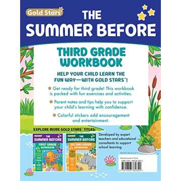 The Summer Before Third Grade Workbook School Bridging Second to Third Grade Ages 8 - 9: 75+ Activit...