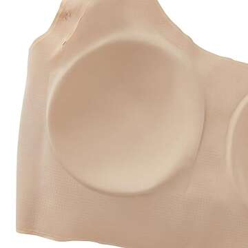 Bali Comfort Revolution Wireless T-Shirt Bra, Wireless Full-Coverage Bra, Pullover Wirefree T-Shirt Bra, Nude, XX-Large