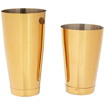 Barfly Gold Cocktail Shaker Set for Home Mixologists