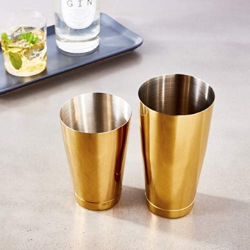 Barfly Gold Cocktail Shaker Set for Home Mixologists