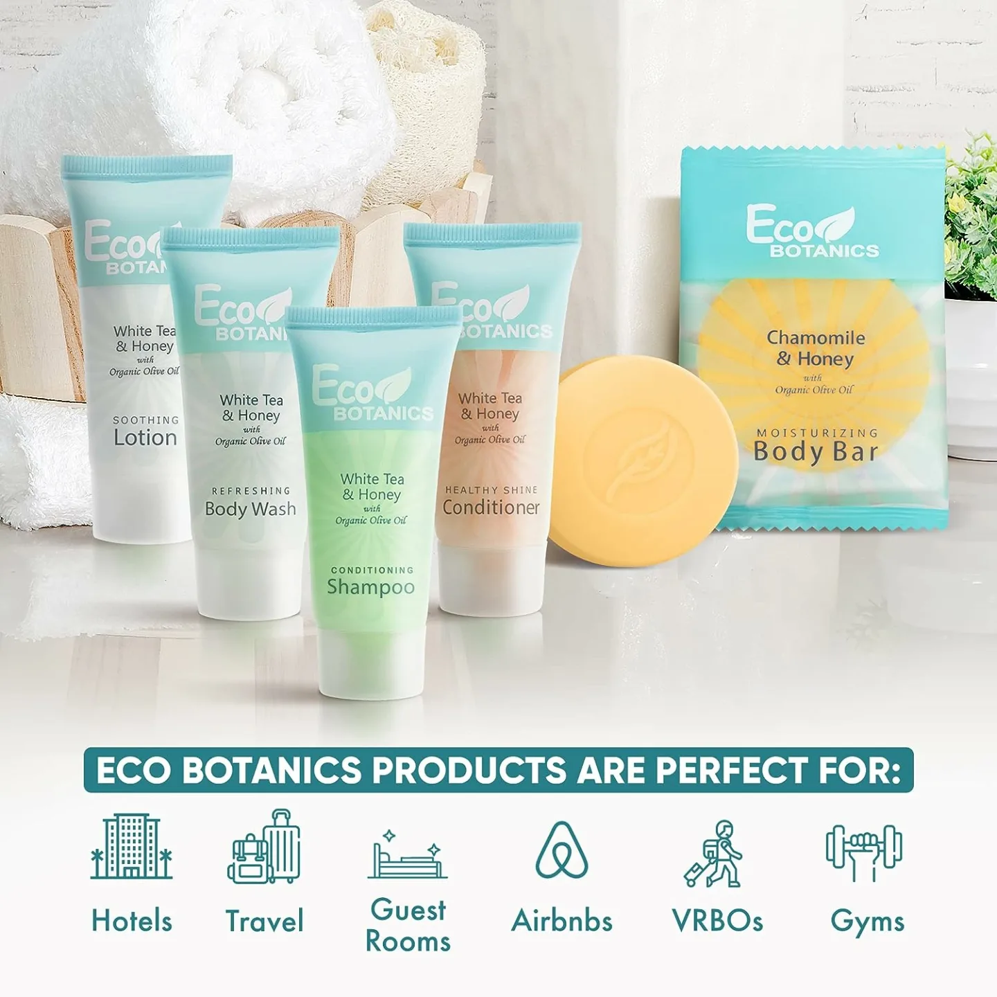 Eco Botanics Hotel Soaps & Toiletries Bulk Set