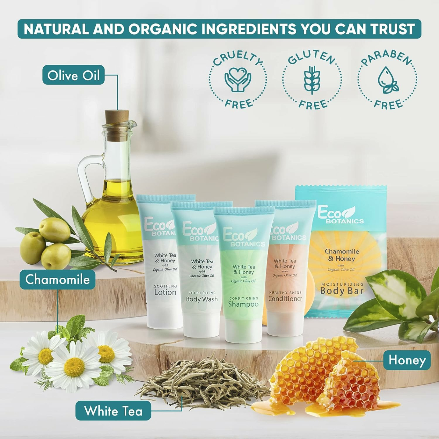 Eco Botanics Hotel Soaps & Toiletries Bulk Set