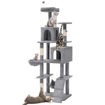 YITAHOME 75in Cat Tree Tower - Cat Furniture with Scratching Posts
