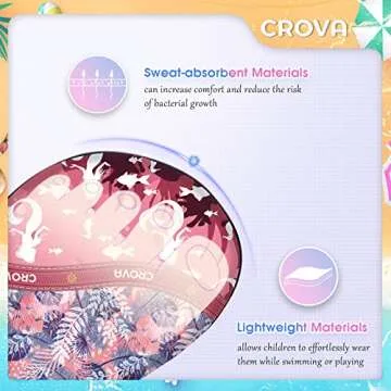 CROVA Toddler Kids Water Shoes Quick Dry Aqua Socks Non-Slip Barefoot Sports Shoes for Boys Girls Toddler