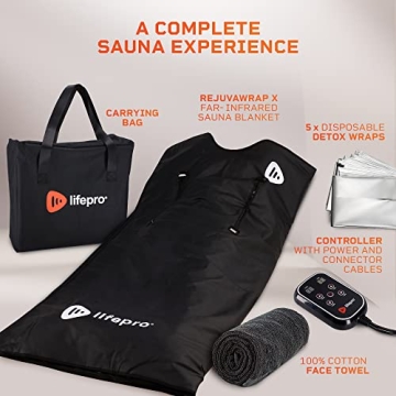LifePro Rejuvawrap X Infrared Sauna Blanket for Home Relaxation