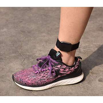 Adjustable Elastic Armband or Ankle Band for Compatible with Apple Watch Series 9 8 7 41mm, Apple Watch Series 6 SE 5 4 40mm and Apple Watch Series 3 2 1 38mm, Stretchy Band for Men and Women (Black,