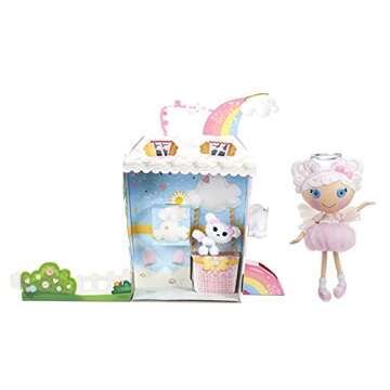Lalaloopsy - Cloud E. Sky & Pet Poodle, 13" Angel Doll with White Hair, Halo, Wings, Pink Outfit & Accessories, Reusable House Playset- Gifts for Kids, Toys for Girls Ages 3 4 5+ to 103 Years