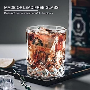 Old Fashioned Whiskey Glasses Set of 4 with Gift Box