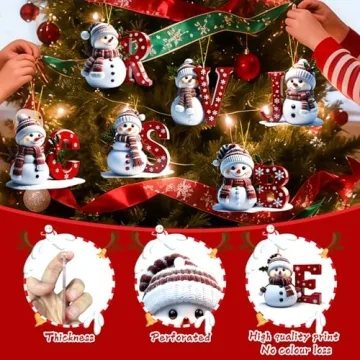 Personalized Snowman Christmas Ornaments for Holiday Cheer