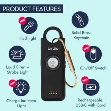 She's Birdie Personal Safety Alarm for Women - Loud & Sleek