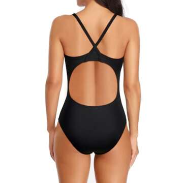 Yonique Athletic One Piece Bathing Suit for Women