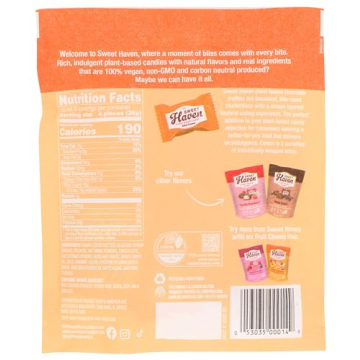 Sweet Haven Vegan Salted Caramel Chocolate Truffles 3.8 oz