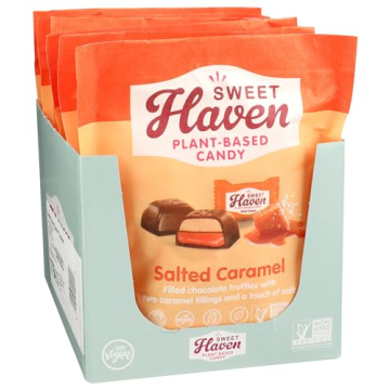 Sweet Haven Vegan Salted Caramel Chocolate Truffles 3.8 oz