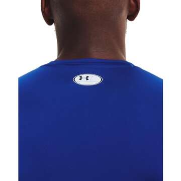Under Armour Men's HeatGear Compression Tee, Royal Blue