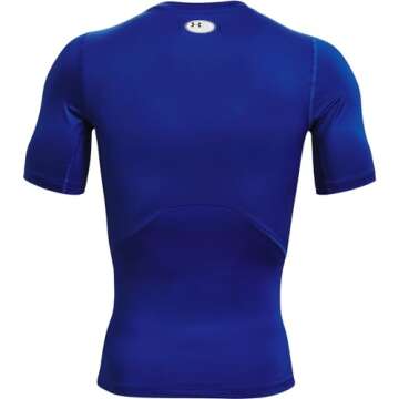 Under Armour Men's HeatGear Compression Tee, Royal Blue