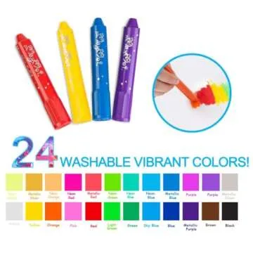 MayMoi Tempera Paint Sticks, Washable Paint Sticks for Kids, Quick Drying & No Mess, Non-Toxic, Best...