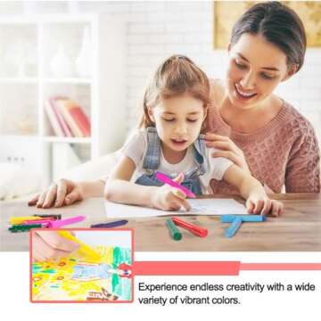 MayMoi Tempera Paint Sticks, Washable Paint Sticks for Kids, Quick Drying & No Mess, Non-Toxic, Best Art Birthday Gifts for Kids (24 Colors)