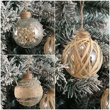 Stylish 12pcs Shatterproof Christmas Ornaments for Decor