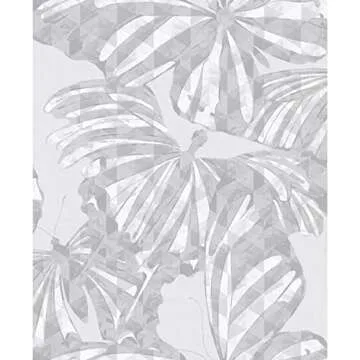 Mr. Kate Butterfly Peel and Stick Wallpaper - Grey White