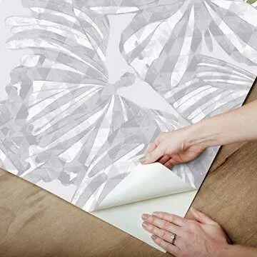 Mr. Kate Butterfly Peel and Stick Wallpaper - Grey White