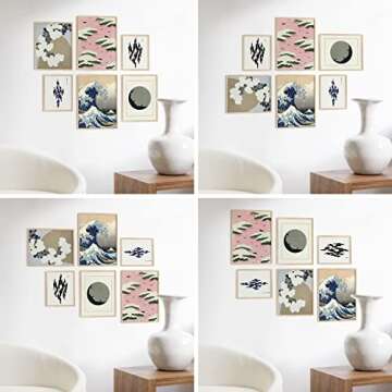 Haus and Hues Natural Wood Frames - Set of 6 for Gallery Walls