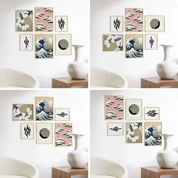 Haus and Hues Natural Wood Frames - Set of 6 for Gallery Walls