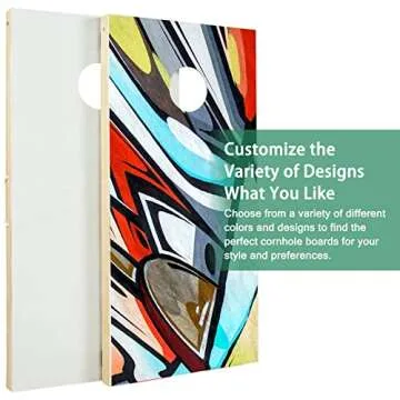 ApudArmis 4x2Ft Wooden Cornhole Boards Set, Classic Cornhole Outdoor Games Set with 8 Cornhole Bean Bags and Carrying Case - Tailgating BBQ’s Camp Lawn Yard Beach Game for Teens Adults Family