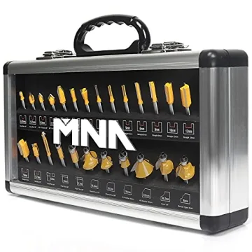 MNA 25-Piece Carbide Router Bit Set - Precision Woodworking Tools