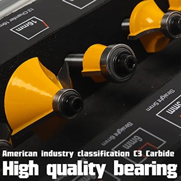 MNA 25-Piece Carbide Router Bit Set for Precision Woodworking