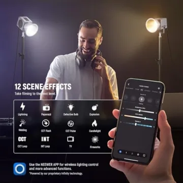 NEEWER HS60B Mini LED Video Light with App Control and RGB Effects