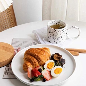 Inzllo Unique Coffee Mug with Large Handle, 12oz Gift for Her