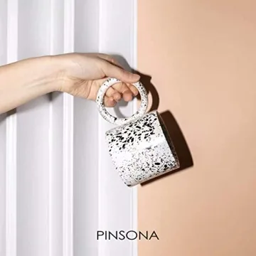 Inzllo Unique Coffee Mug with Large Handle, 12oz Gift for Her