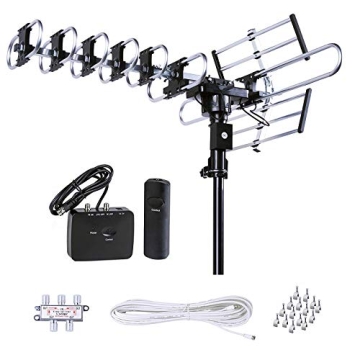 Five Star Outdoor HD TV Antenna - Long Range, 360-Degree Rotation, High-Performance