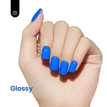 Beetles Gel Nail Polish, 1Pcs 15ml Electric Punk Bright Blue Color Gel Polish Soak Off Uv LED Gel Nail Art DIY Gel Nail Manicure for Girls Women Gifts