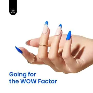 Beetles Gel Nail Polish, 1Pcs 15ml Electric Punk Bright Blue Color Gel Polish Soak Off Uv LED Gel Nail Art DIY Gel Nail Manicure for Girls Women Gifts