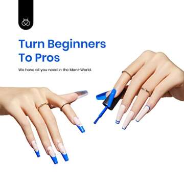 Beetles Gel Nail Polish, 1Pcs 15ml Electric Punk Bright Blue Color Gel Polish Soak Off Uv LED Gel Nail Art DIY Gel Nail Manicure for Girls Women Gifts