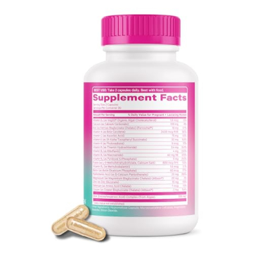 Pink Stork Total Postnatal Vitamins for New Moms 1 Month Supply
