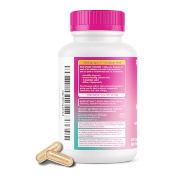 Pink Stork Total Postnatal Vitamins for New Moms 1 Month Supply