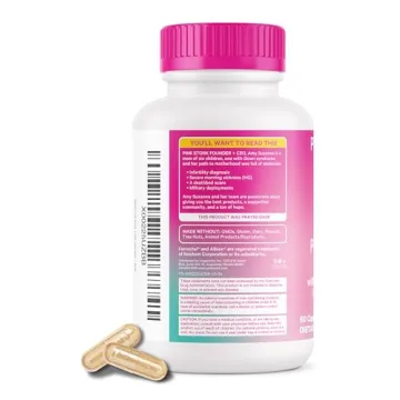 Pink Stork Total Postnatal Vitamins for New Moms 1 Month Supply