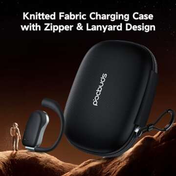 Open Ear Bluetooth Earbuds with 80Hrs Playtime