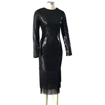 Cololura Elegant Sequin Midi Dress for Parties and Events