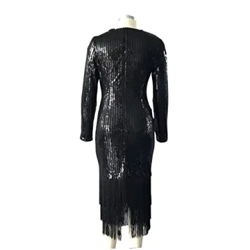 Cololura Elegant Sequin Midi Dress for Parties and Events