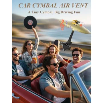 2026 Upgraded Car Crash Cymbal - Fun Dash Accessory & Stress Relief For Music Lovers