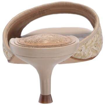 Vince Camuto Women's Faiza Heeled Sandal, Natural/Oat, 8