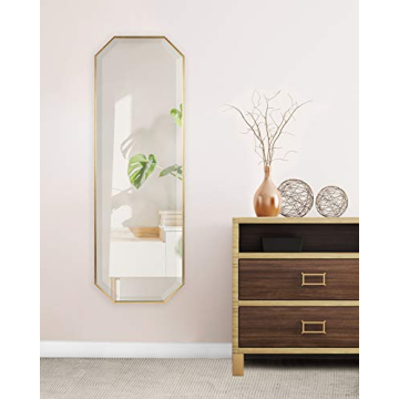 Kate and Laurel Rhodes Octagon Wall Mirror for Modern Homes