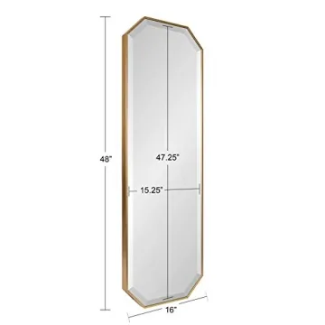 Kate and Laurel Rhodes Octagon Wall Mirror for Modern Homes