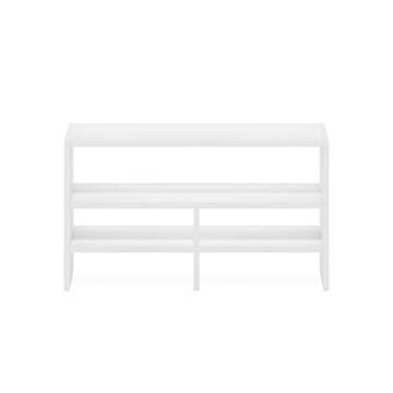 Furinno Hermite Desk Top Organizing Shelf Bookcase, White